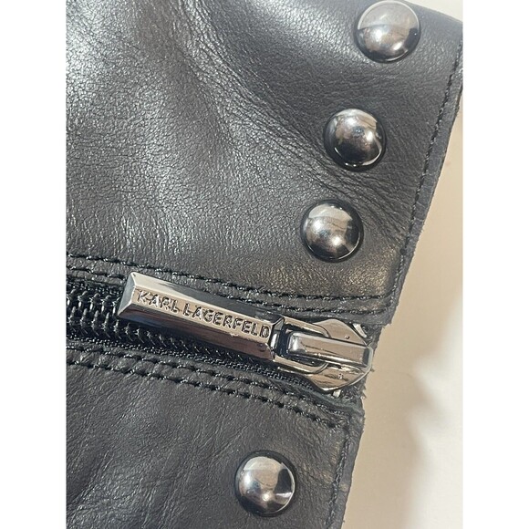 Karl Lagerfeld Paris Breck Studded Booties Sz 6 New - Picture 5 of 10